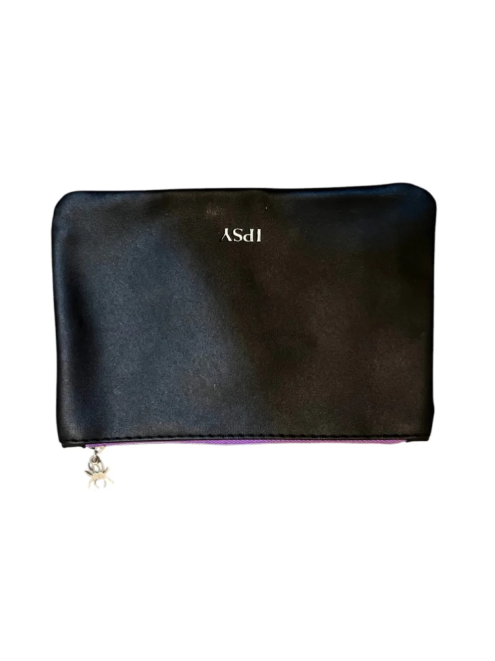 Ipsy Glam Bag October 2022 Black Spiderwebs Halloween Empty Glambag